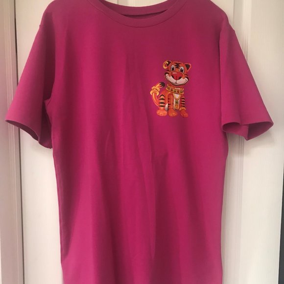 Moschino Women Pink Short T-Shirt Dress Size:10